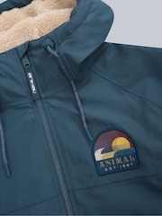 Animal Blue Mens Hazey Waterproof Beach Parka - Image 3 of 5