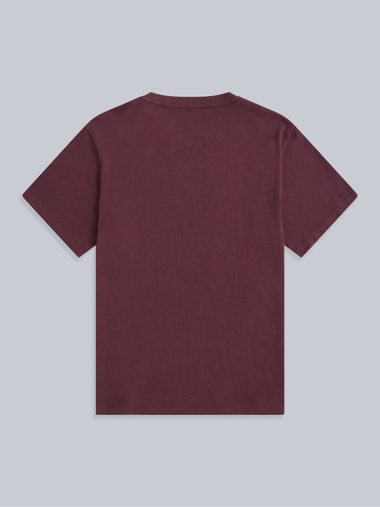 Animal Purple Mens Icon Plain 100% Cotton T-Shirt - Image 2 of 4