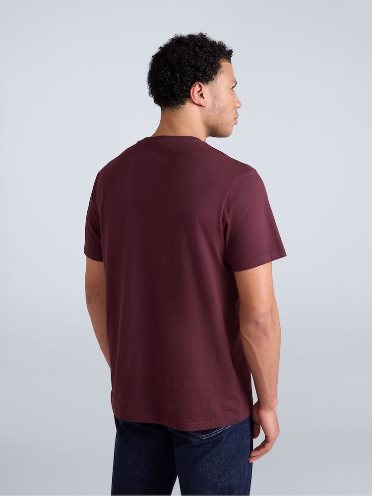 Animal Purple Mens Icon Plain 100% Cotton T-Shirt - Image 2 of 8 Animal Purple Mens Icon Plain 100% Cotton T-Shirt - Image 2 of 8