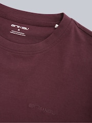 Animal Purple Mens Icon Plain 100% Cotton T-Shirt - Image 3 of 4