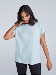 Animal Aqua Blue Womens Holly Logo 100% Cotton T-Shirt - Image 1 of 4