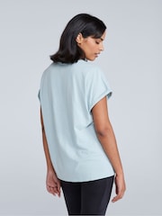 Animal Aqua Blue Womens Holly Logo 100% Cotton T-Shirt - Image 2 of 4