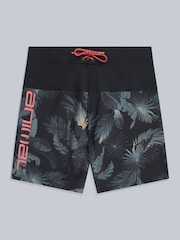 Animal Black Mens Brett Print Quick Drying Board Shorts - Image 1 of 4