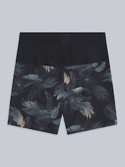Animal Black Mens Brett Print Quick Drying Board Shorts - Image 2 of 4