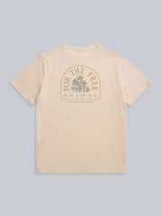 Animal Cream Mens Chase Relaxed 100% Cotton T-Shirt - Image 2 of 6