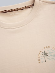 Animal Cream Mens Chase Relaxed 100% Cotton T-Shirt - Image 7 of 10