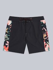 Animal Black Womens Lenora Printed Quick Drying Board Shorts - Image 1 of 5
