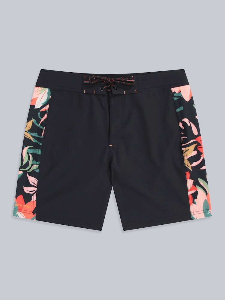 Animal Black Womens Lenora Printed Quick Drying Board Shorts - Image 1 of 5