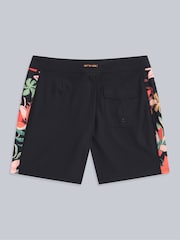 Animal Black Womens Lenora Printed Quick Drying Board Shorts - Image 2 of 5