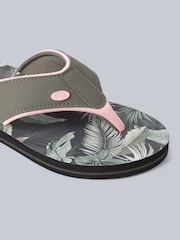 Animal Dusky Green Womens Swish Flip Flops - Image 4 of 5