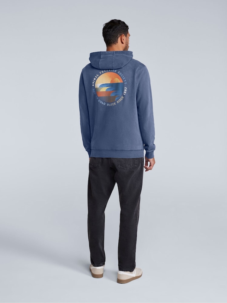 Animal Blue Mens River Hoodie - Image 4 of 4