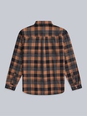 Animal Yellow Mens 100% Cotton Cove Flannel Shirt - Image 2 of 4