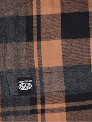 Amarillo - Animal Mens 100% Cotton Cove Flannel Shirt - Imagen 8 de 8