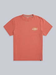 Orange - Animal Mens Chase Relaxed 100% Cotton T-Shirt - Bild 1 von 6