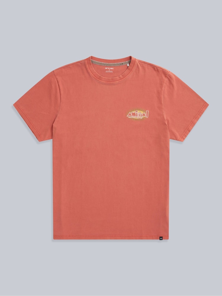Orange - Animal Mens Chase Relaxed 100% Cotton T-Shirt - Bild 1 von 6