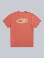 Orange - Animal Mens Chase Relaxed 100% Cotton T-Shirt - Bild 2 von 6