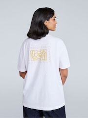 Animal White Womens Leena Boxy 100% Cotton T-Shirt - Image 3 of 5