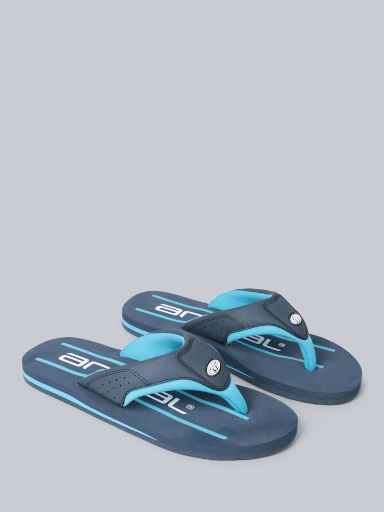 Animal Blue Mens Jekyl Flip Flops - Image 1 of 5