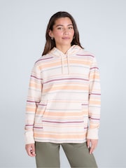 Animal Pink Womens Lila Beach 100% Cotton Hoodie - Image 1 of 4