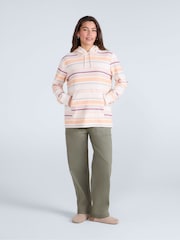 Animal Pink Womens Lila Beach 100% Cotton Hoodie - Image 2 of 4