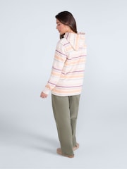 Animal Pink Womens Lila Beach 100% Cotton Hoodie - Image 4 of 4