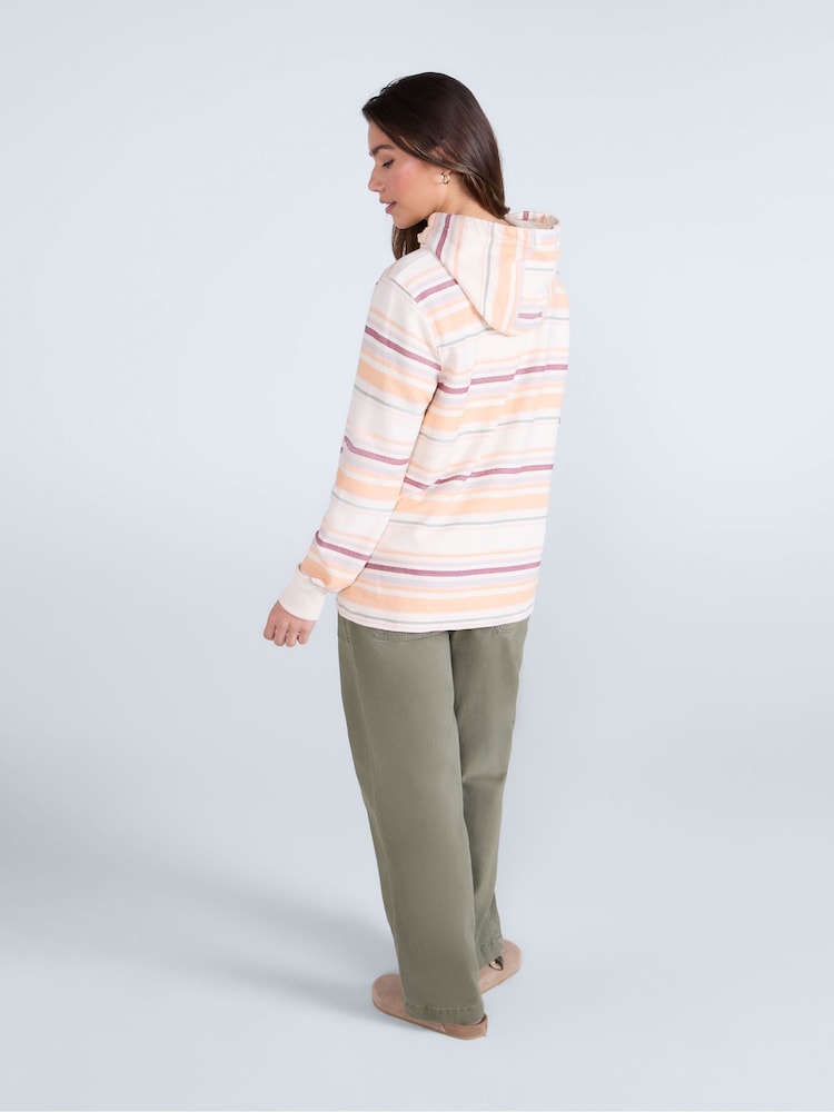 Animal Pink Womens Lila Beach 100% Cotton Hoodie - Image 4 of 4