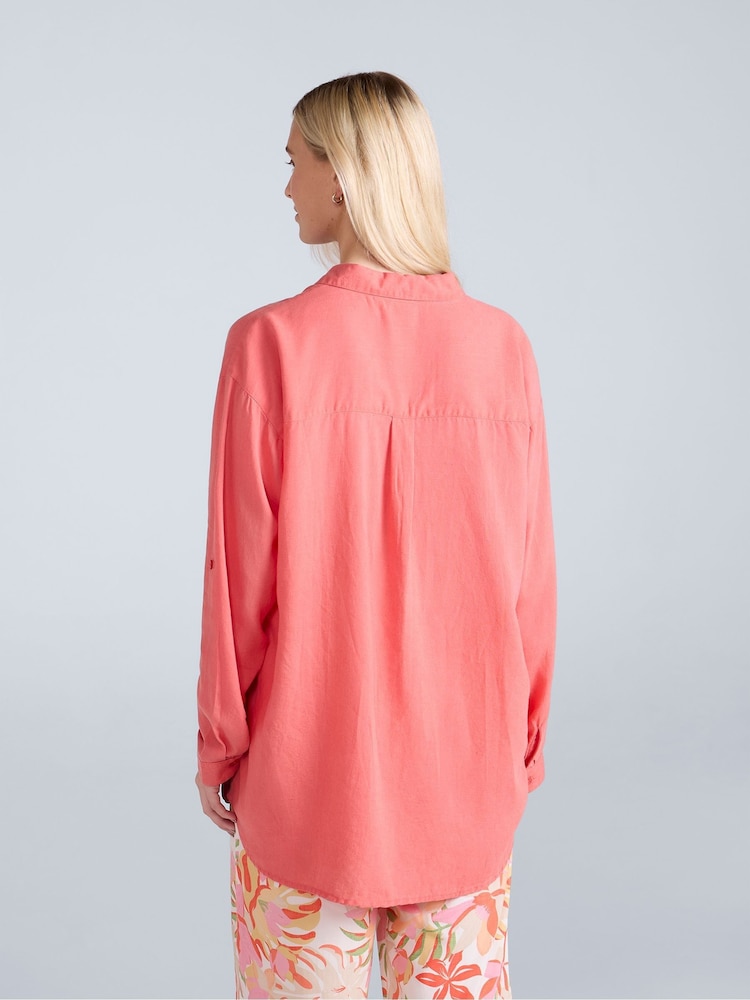 Animal Pink Womens Seya Beach Shirt - Image 2 of 7 Animal Pink Womens Seya Beach Shirt - Image 2 of 7