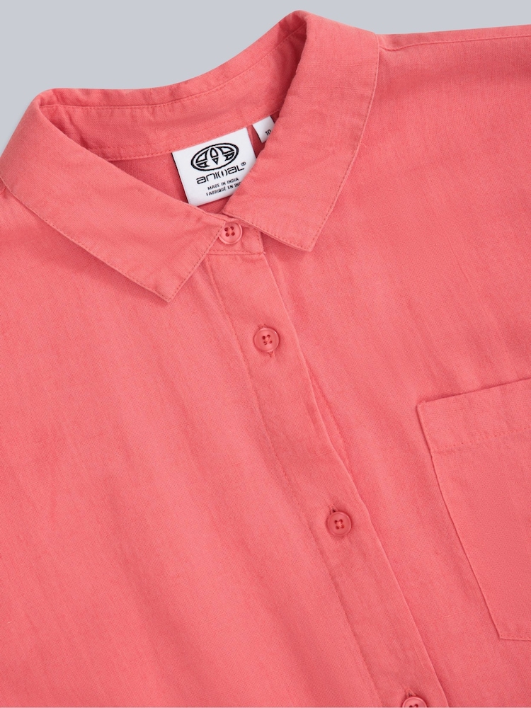 Animal Pink Womens Seya Beach Shirt - Image 3 of 3