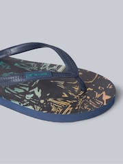 Animal Grey Mens Oceana Printed Flip Flop Sandals - Image 4 of 5