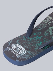 Animal Grey Mens Oceana Printed Flip Flop Sandals - Image 5 of 5