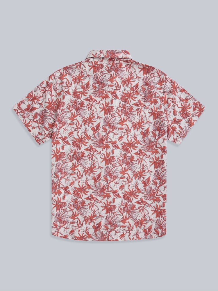 Animal Red Mens Jamie 100% Cotton Shirt - Image 2 of 4
