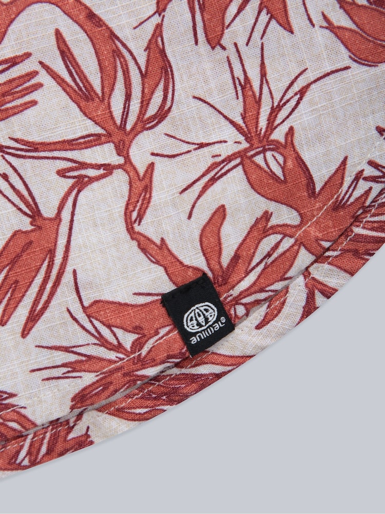 Animal Red Mens Jamie 100% Cotton Shirt - Image 4 of 4