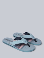 Animal Grey Mens Jekyl Flip Flops - Image 1 of 5
