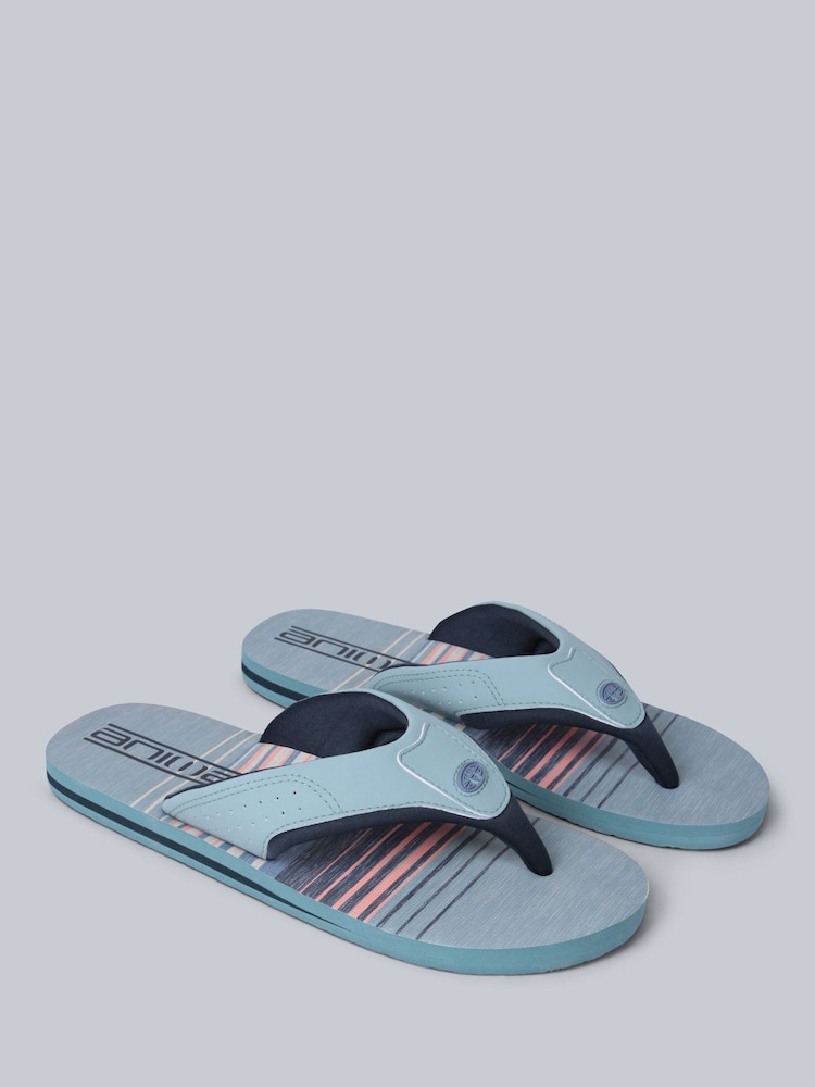 Animal Grey Mens Jekyl Flip Flops - Image 1 of 5