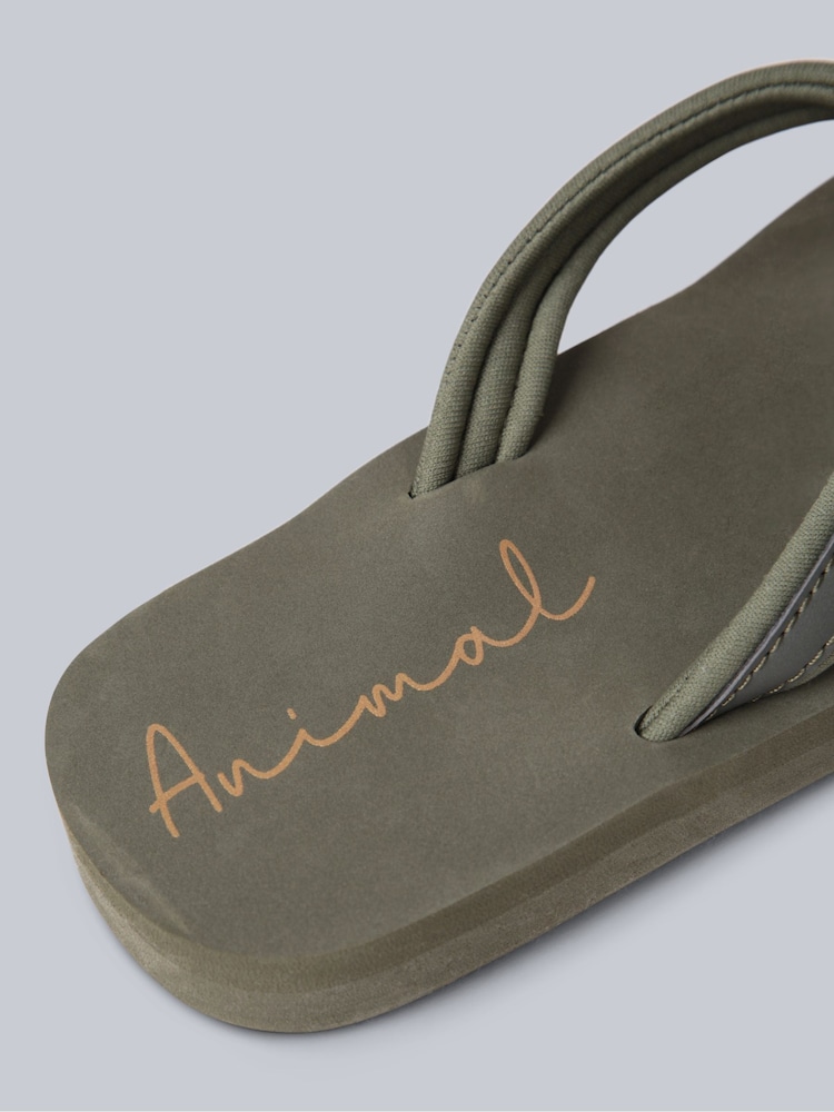 Animal Green Womens Swish Flip Flops - Image 5 of 5