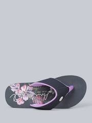 Animal Purple Womens Swish Flip Flops - Image 2 of 6