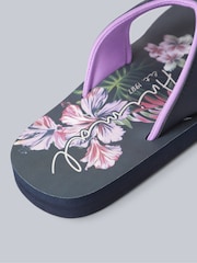 Animal Purple Womens Swish Flip Flops - Image 5 of 6