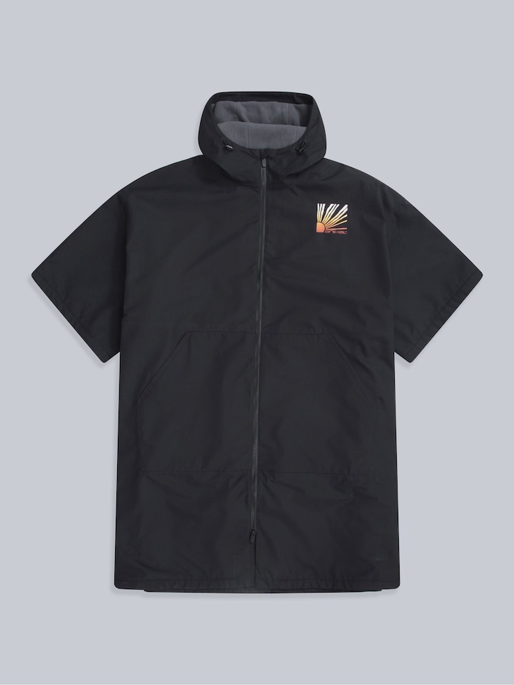Animal Black Mens Misty Waterproof Fleece Parka - Image 1 of 5