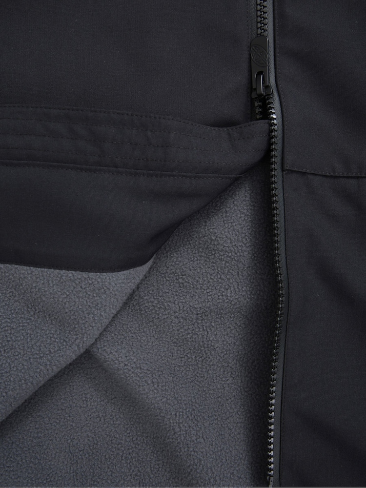Animal Black Mens Misty Waterproof Fleece Parka - Image 5 of 5