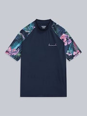 Animal Blue Womens Lucie Quick Drying Rash Vest - Image 5 of 8