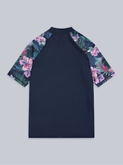 Animal Blue Womens Lucie Quick Drying Rash Vest - Image 6 of 8