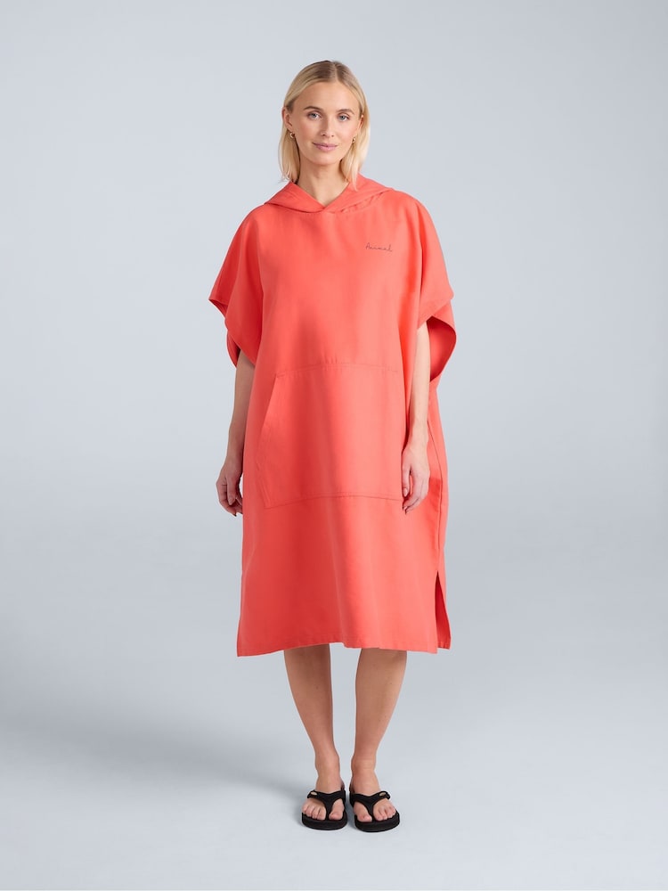 Animal Pink Mika Microfibre Towelling Poncho - Image 1 of 4 Animal Pink Mika Microfibre Towelling Poncho - Image 1 of 4