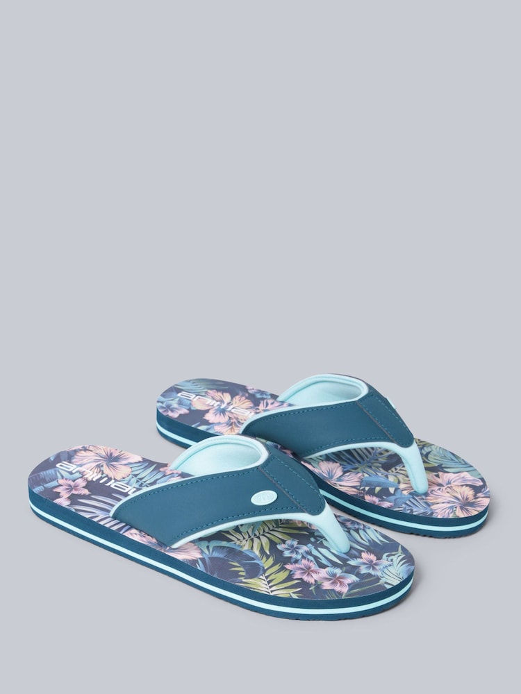 Animal Bottle Green Womens Swish Flip Flops - Image 1 of 5