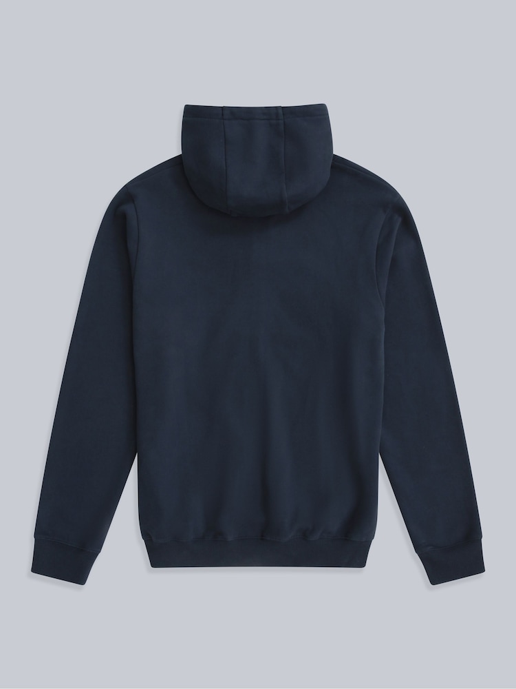 Animal Aqua Blue Mens Woody Zip 100% Cotton Hoodie - Image 2 of 5