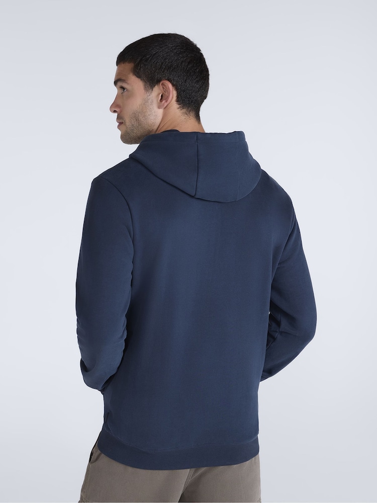 Animal Aqua Blue Mens Woody Zip 100% Cotton Hoodie - Image 4 of 10