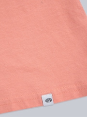 Animal Light Pink Womens Marina Logo 100% Cotton T-Shirt - Image 4 of 4