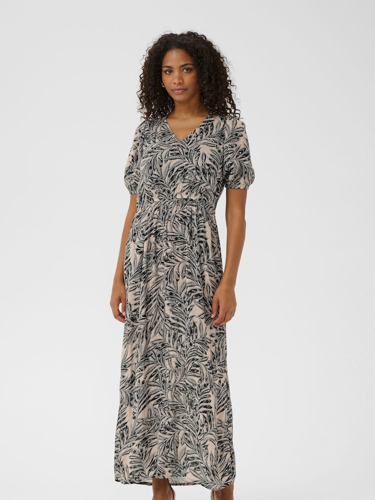 Kaffe Grey KAisolde Amber Maxi Dress - Image 1 of 4