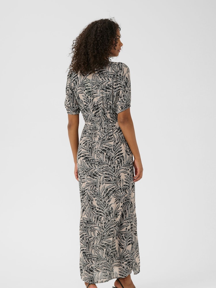 Kaffe Grey KAisolde Amber Maxi Dress - Image 2 of 4 Kaffe Grey KAisolde Amber Maxi Dress - Image 2 of 4