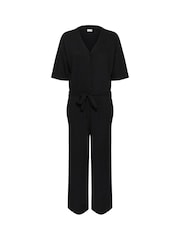 Kaffe KAivanna Tea Cropped Black Jumpsuit - Image 4 of 5