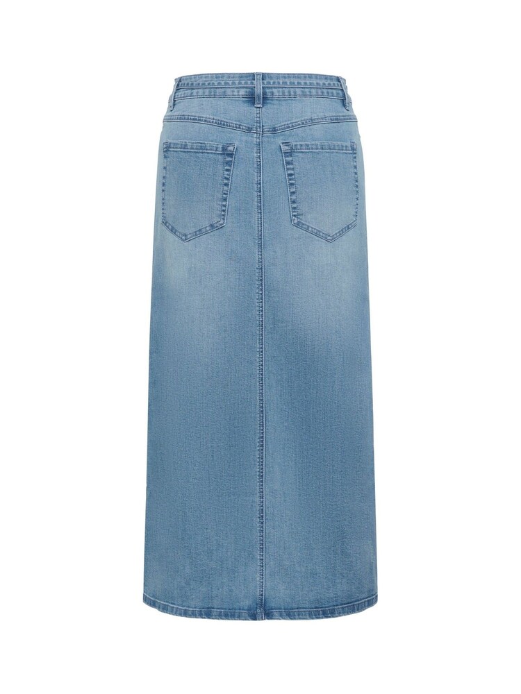 Kaffe Blue KAsarah A-Line Midi Denim Skirt - Image 5 of 5 Kaffe Blue KAsarah A-Line Midi Denim Skirt - Image 5 of 5